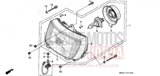 PROJECTEUR CBR600FL de 1990